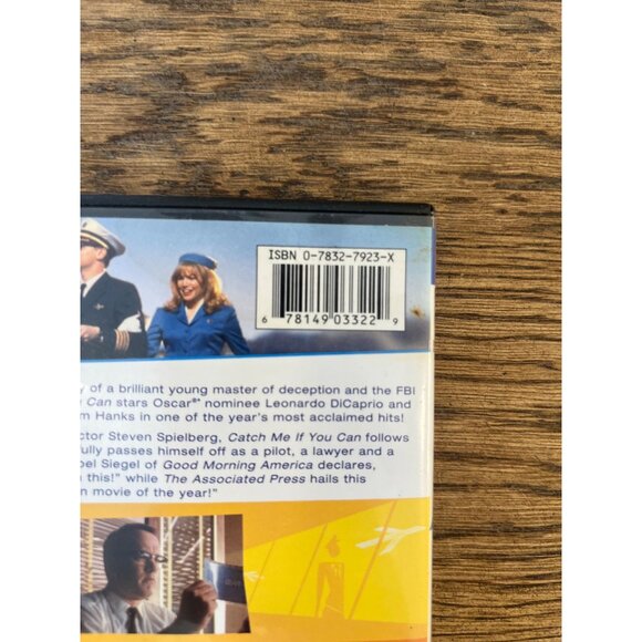 Catch Me If You Can DVD 2003 Crime Drama Leonardo DiCaprio Tom Hanks Pre-Owned - Picture 4 of 4
